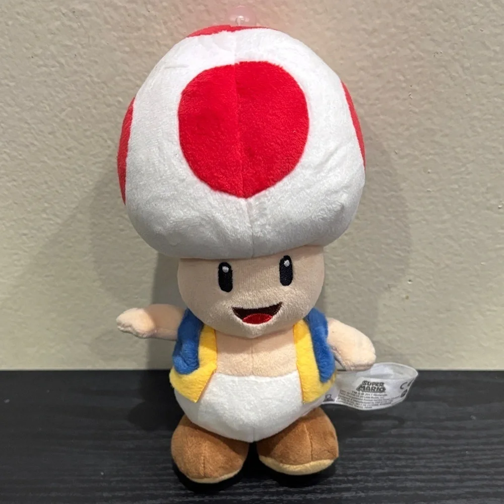 Super Mario Mushroom Plush with Red and White Cap